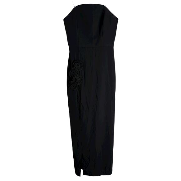 Amanda Uprichard Wolfe Gown Strapless Rose Embellished Formal Gala Party Prom SM - Picture 4 of 11